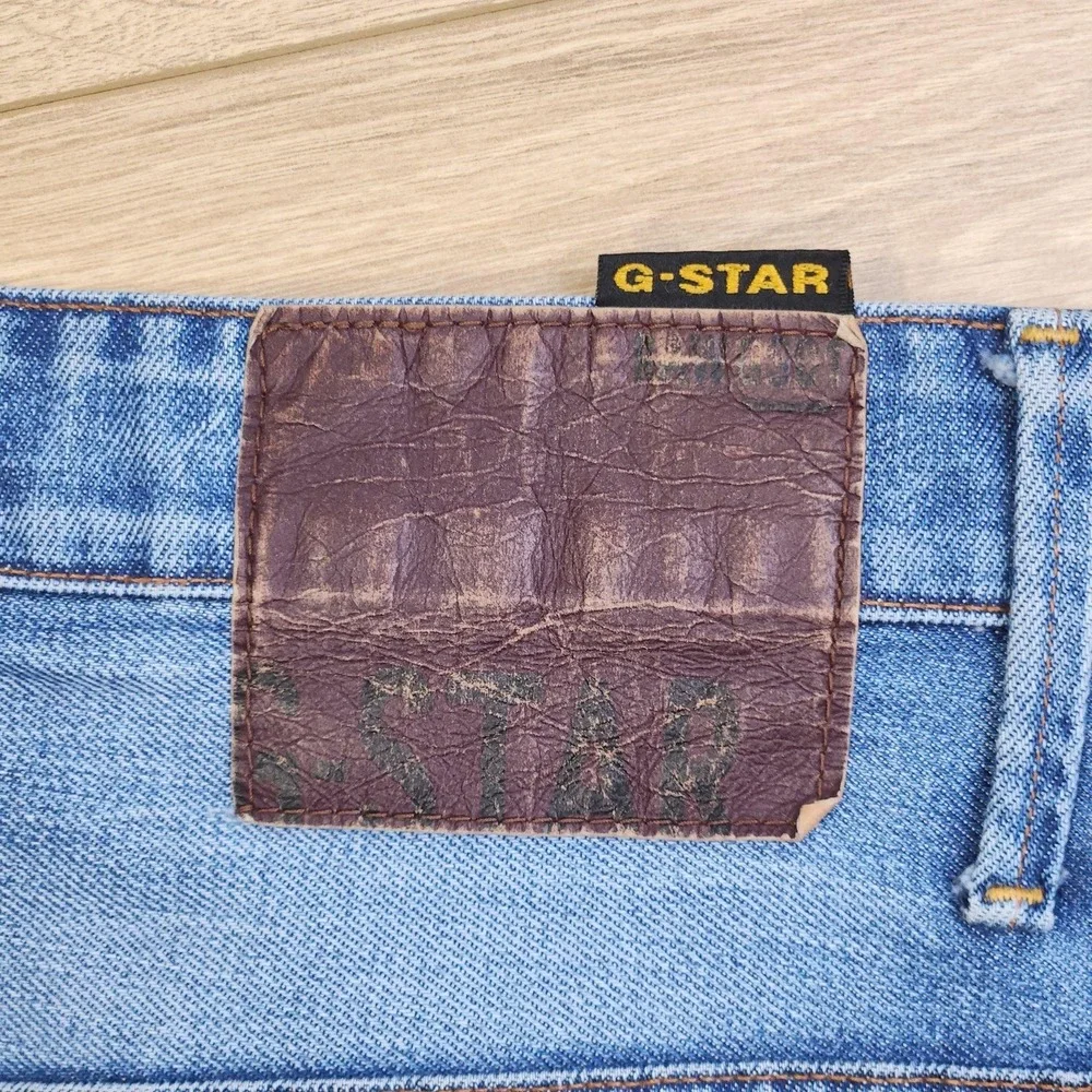 G-Star RAW Jeans Mens 32x30 Blue Med Wash Relaxed Tapered Denim Casual